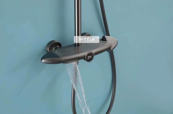 Sen cây xám hiển thị nhiệt độ