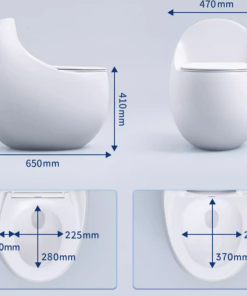 Bồn cầu trứng 1 khối SA9268